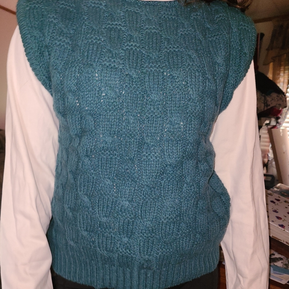 Wool tank top sweater